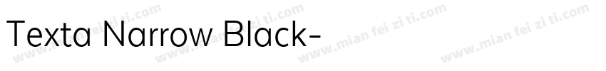 Texta Narrow Black字体转换